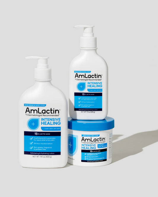 Amlactin Lotion cicatrisante intensive à 15% d'acide lactique CIBLER UNE TEXTURE DURE